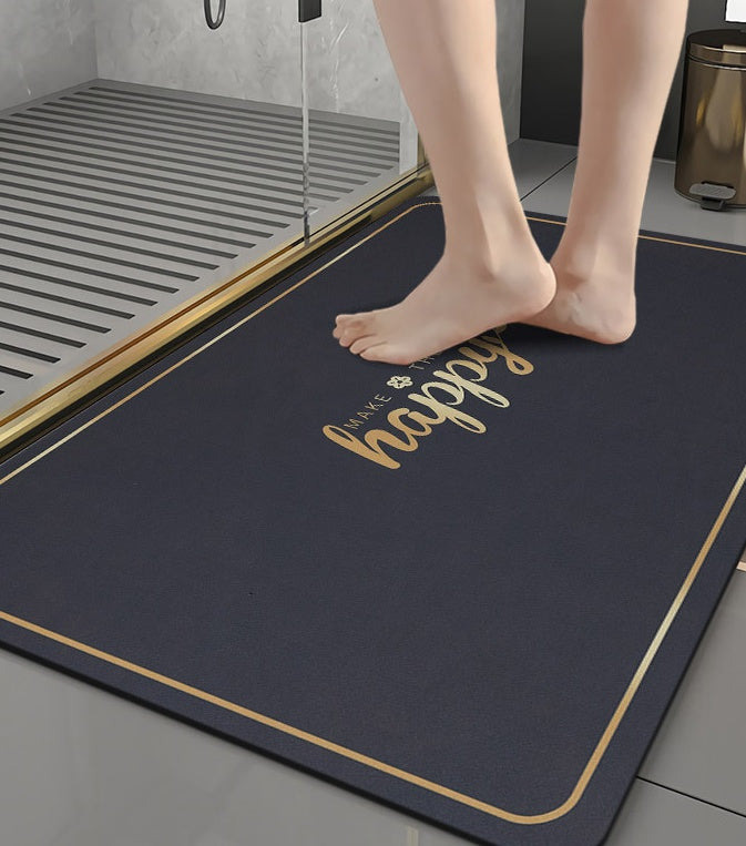 Modern Simple Geometric Diatom Mud Foot Mat