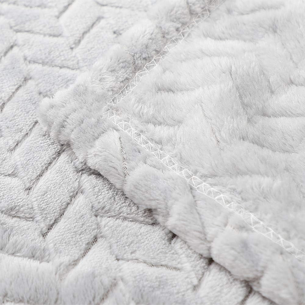 Baby Blanket Flannel, Cozy Throw Blankets for Newborn Infant and Toddler, Super Soft and Warm Receiving Baby Blanket for Crib Stroller (Grey 3040")