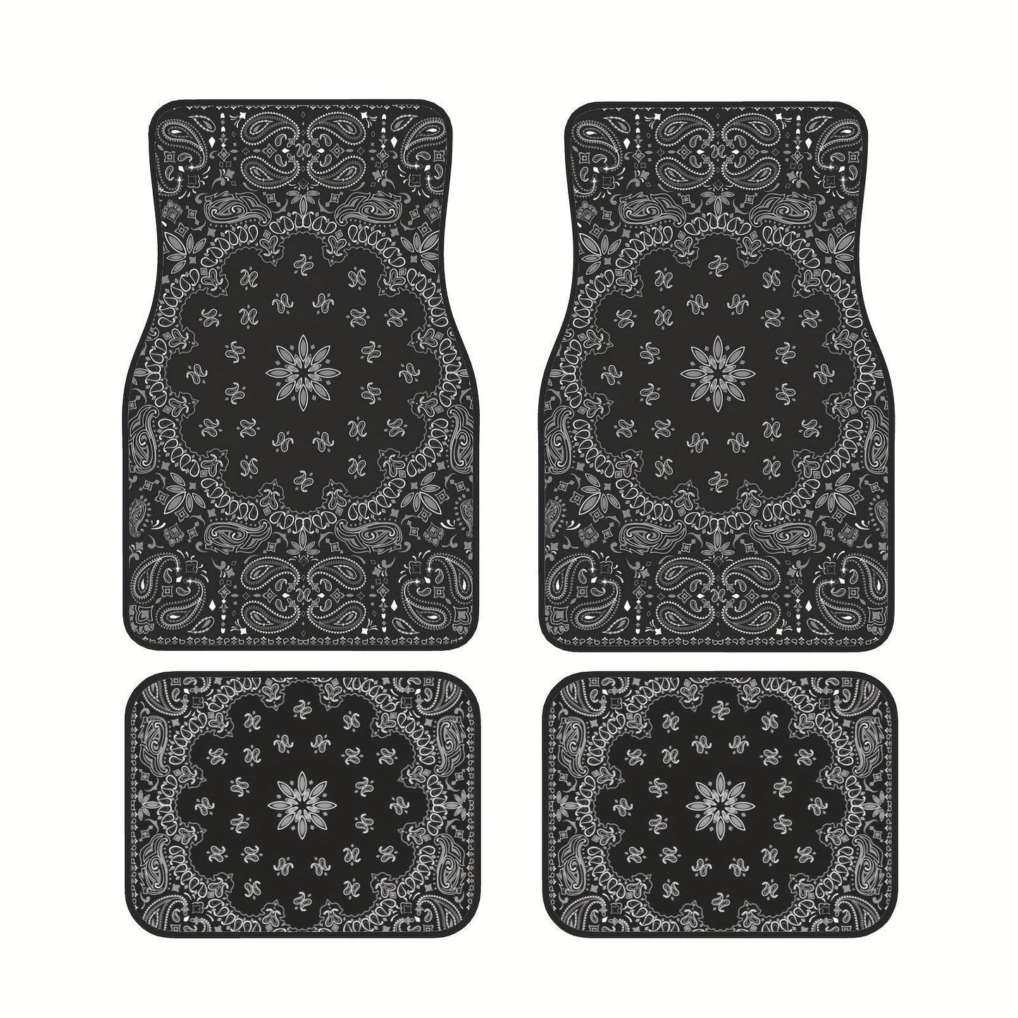 Creative Bohemian Retro Car Foot Mat Set