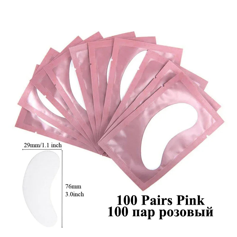 50/100pairs  eyelashes fake lashes stickers lash extension supplies patches for building eyelid eye patches  extension under
