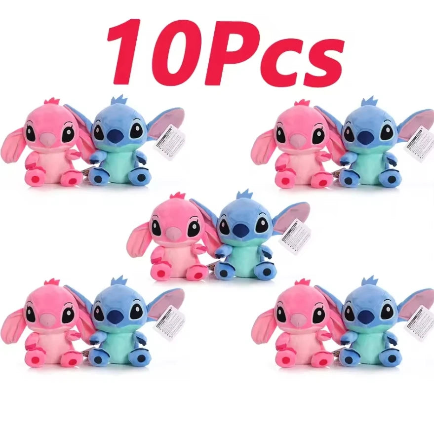 4/8inch Disney toy 12cm 20cm 25cm Stitch Stuffed Plush Models Cartoon Anime Plush Baby Toys Kawaii Kids Birthday Gift