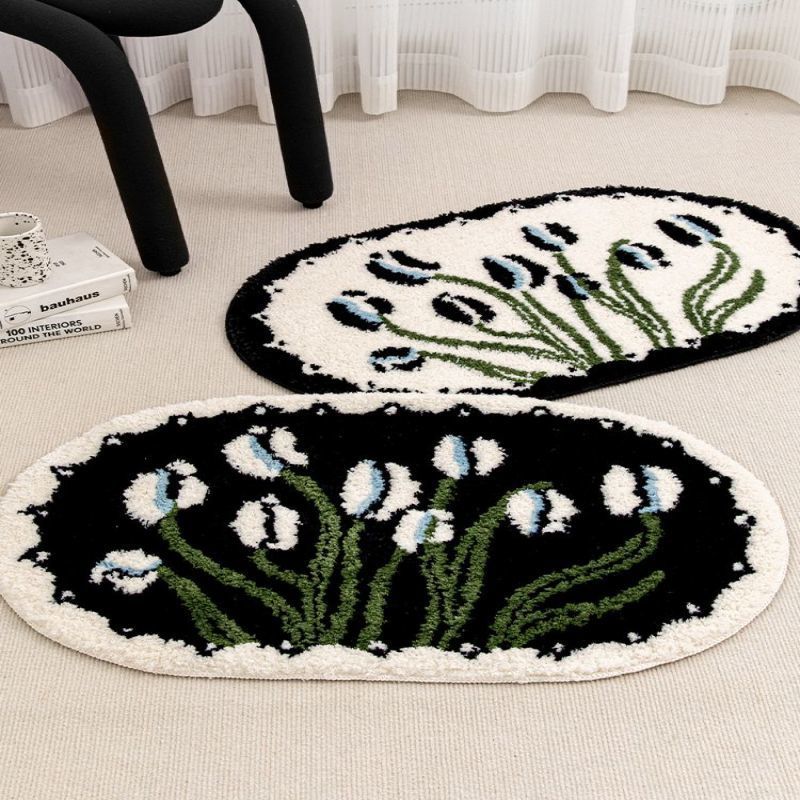 Fashion Personality Bedside Household Foot Mat