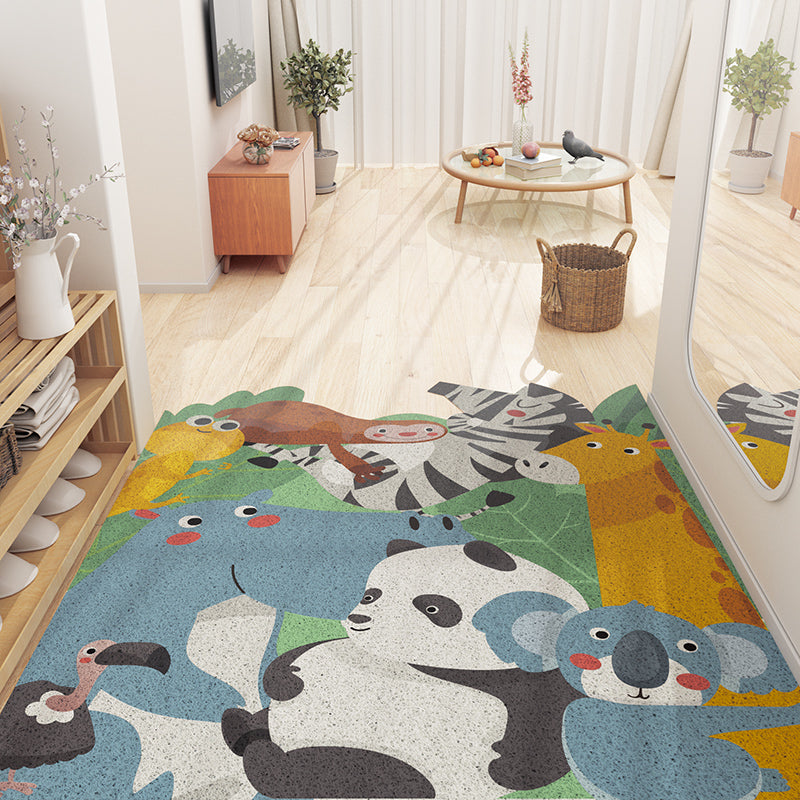 Cartoon Entrance Door Silk Ring Foot Mat