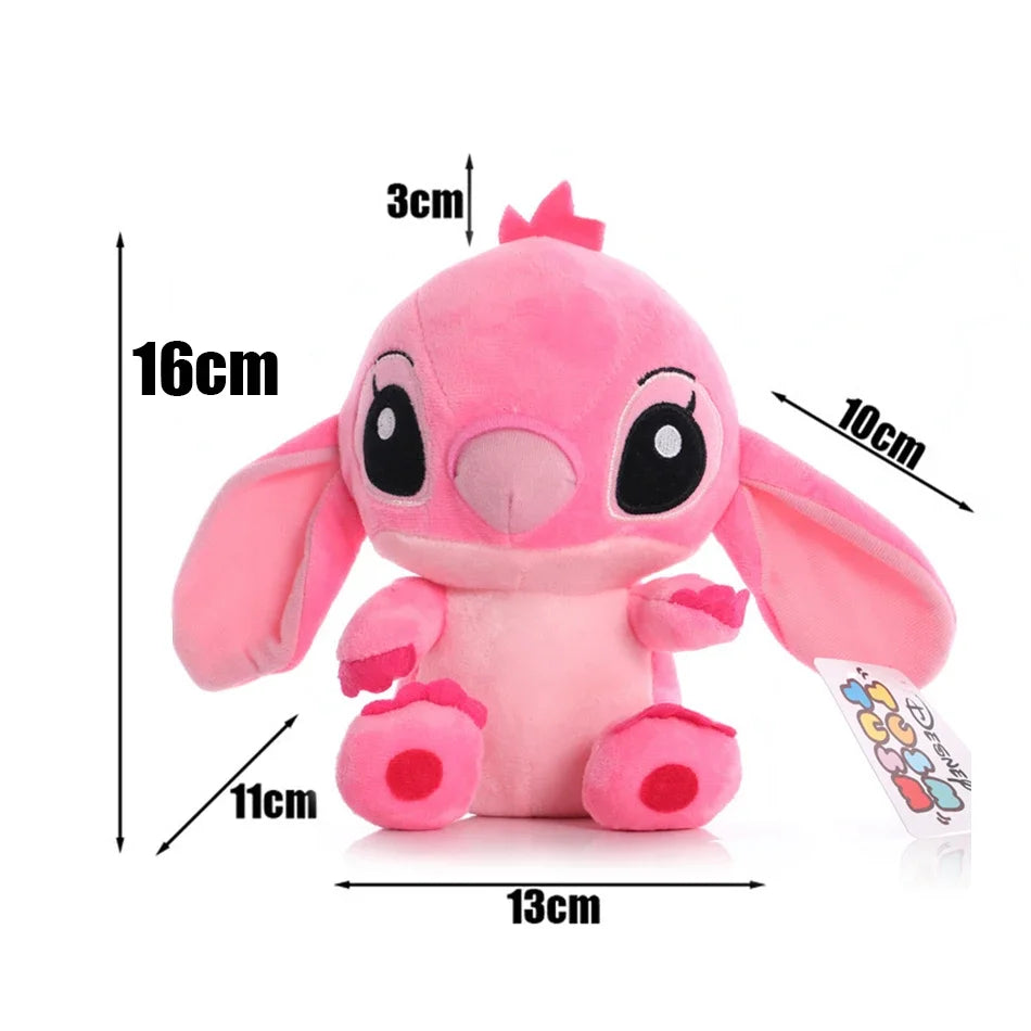 4/8inch Disney toy 12cm 20cm 25cm Stitch Stuffed Plush Models Cartoon Anime Plush Baby Toys Kawaii Kids Birthday Gift