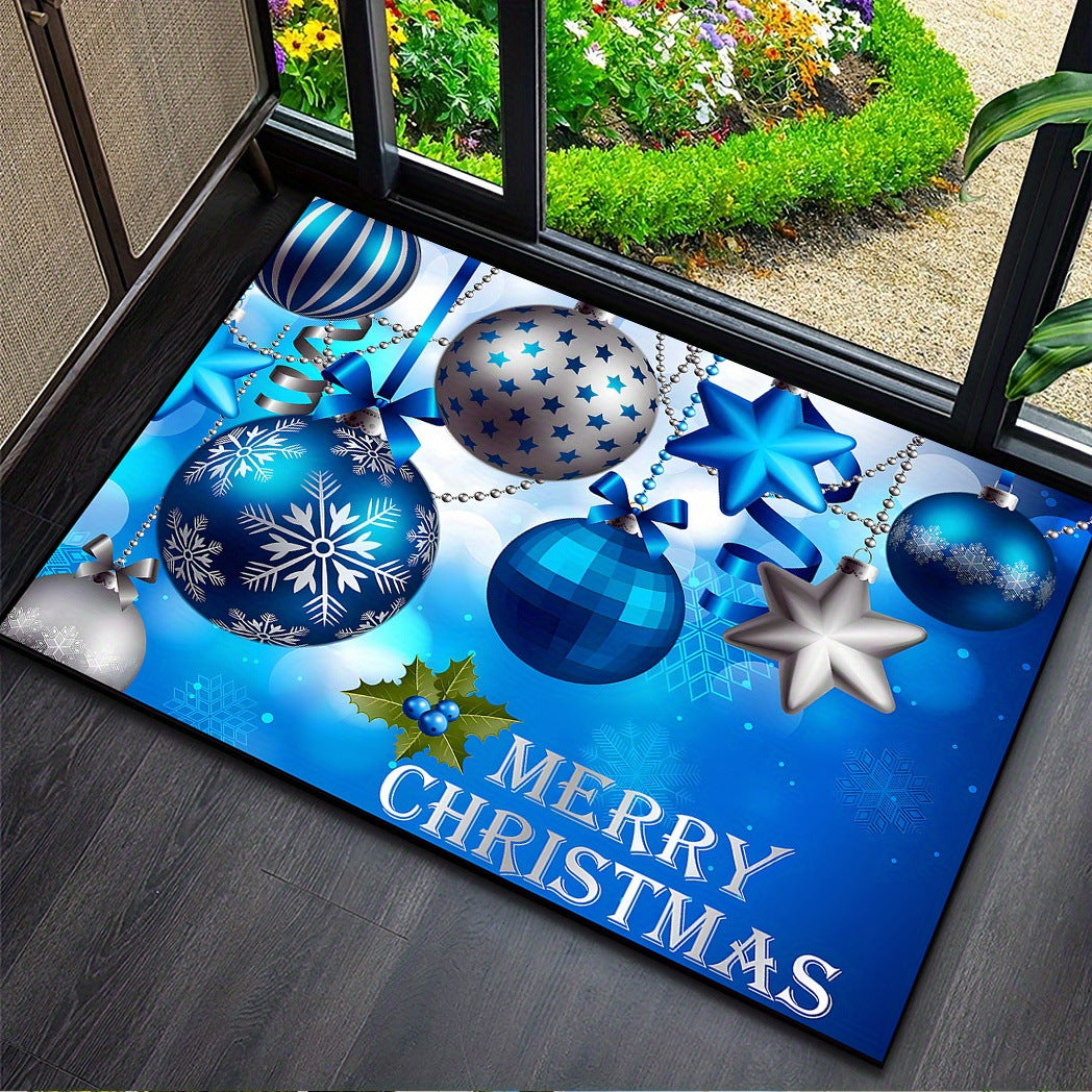 Cartoon Christmas Decorative Foot Mat Home
