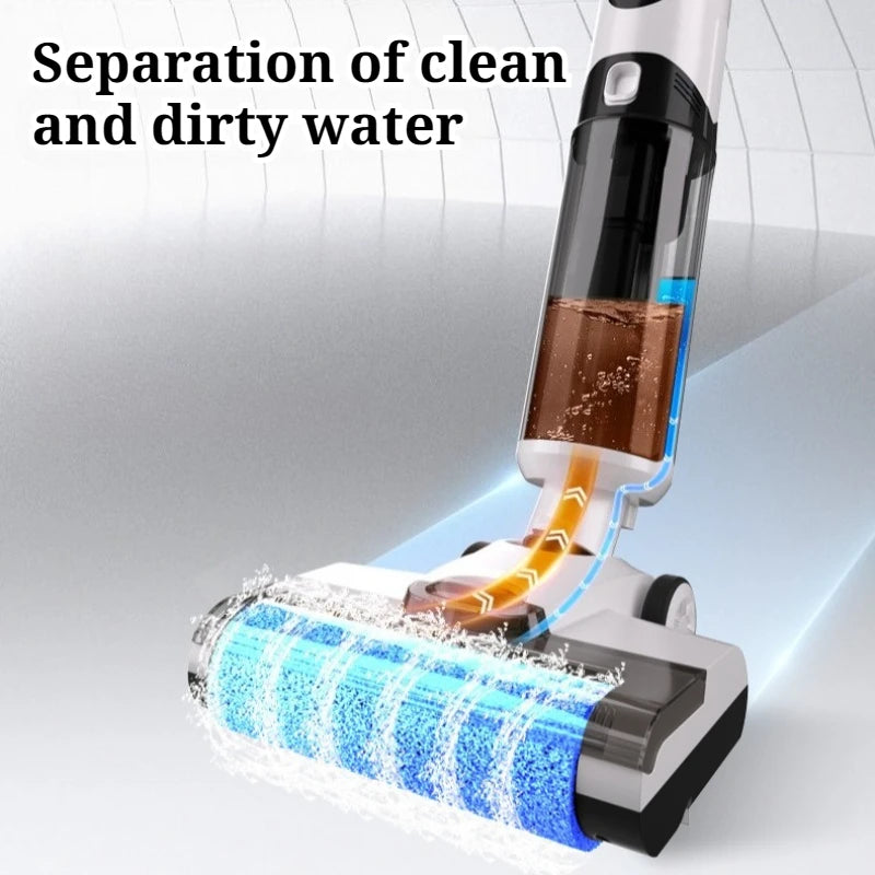 Wireless Household Automatic Wet Dry Vacuum Cleaner Long Battery Life Strong Suction Force Convenient Electric Vacuum Cleaner