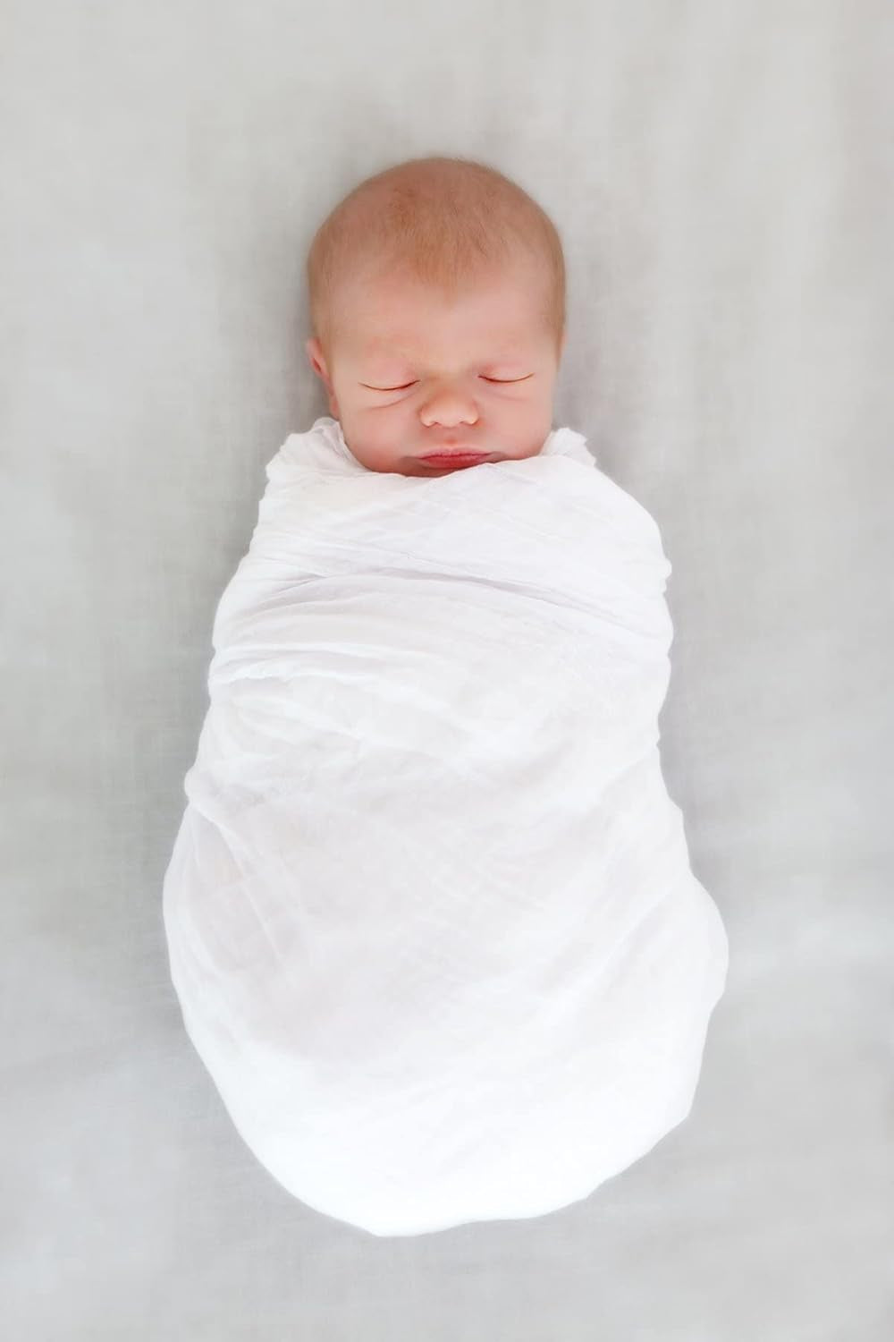 Premium Solid Muslin Cotton Blanket (White) 47" X 47"