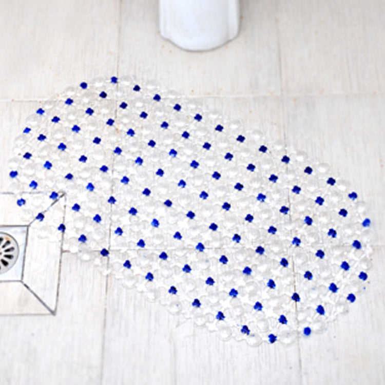 Colorful Beads Bathroom Non-slip Mat Hollow Foot Mat Suction Cup Floor Mat