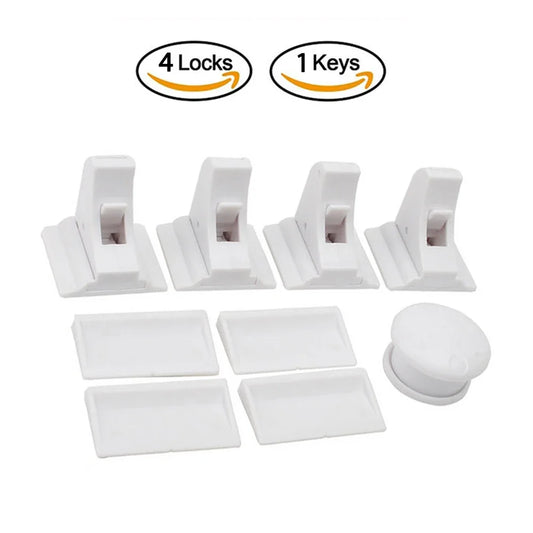 Drawer Latch Cabinet Door Magnetic Child Safety Lock Limiter Children Protection Baby Safety Lock Invisible Lock Kids Security