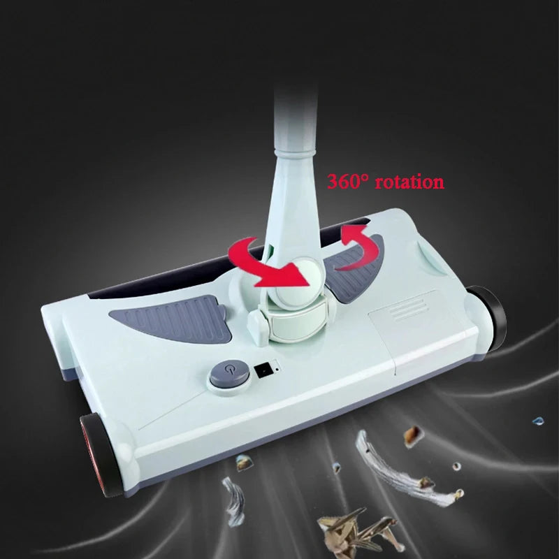 2 in 1 Electric Vacuum Cleaner Rechargeable Wireless Hand Push Mop the Floor Vacuum Cleaner Household Electric Mop Broom Robot