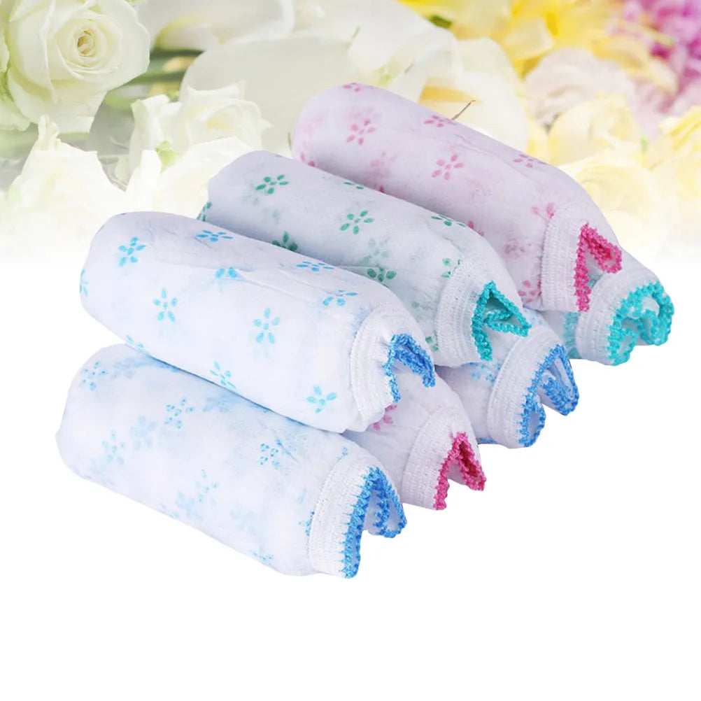 7Pcs Disposable Maternity Panties High Elasticity Comfortable Fit Postpartum Cotton Underwear for Expectant Mothers