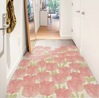 Tulip Foot Mat Pvc Wire Ring Entry Door Mat Carpet