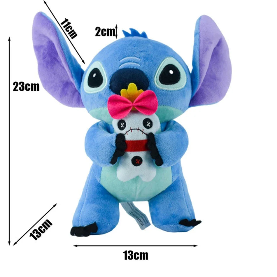 4/8inch Disney toy 12cm 20cm 25cm Stitch Stuffed Plush Models Cartoon Anime Plush Baby Toys Kawaii Kids Birthday Gift