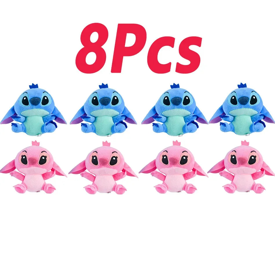 4/8inch Disney toy 12cm 20cm 25cm Stitch Stuffed Plush Models Cartoon Anime Plush Baby Toys Kawaii Kids Birthday Gift