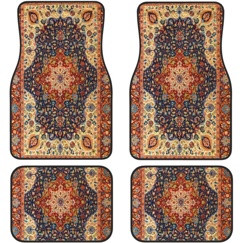 Creative Bohemian Retro Car Foot Mat Set