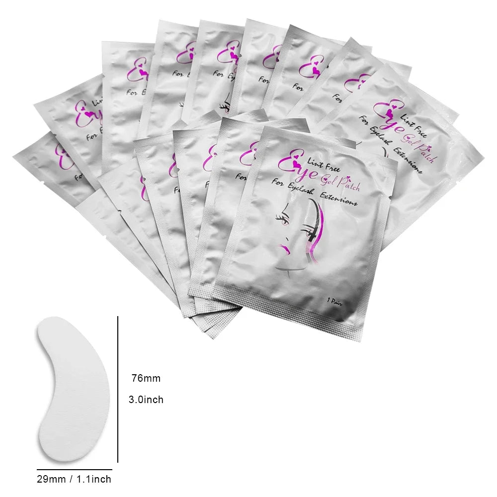 200 pairs Eyelash Eyelashes Under Eye Pads Lint-free Fake Lash Extension Patches Grafting False Extensions Eye Paper Patch