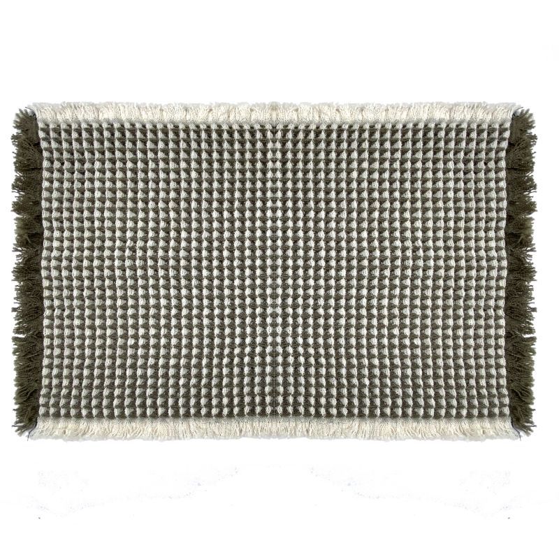 Simple Woven Waffle Quick-dry Foot Mat