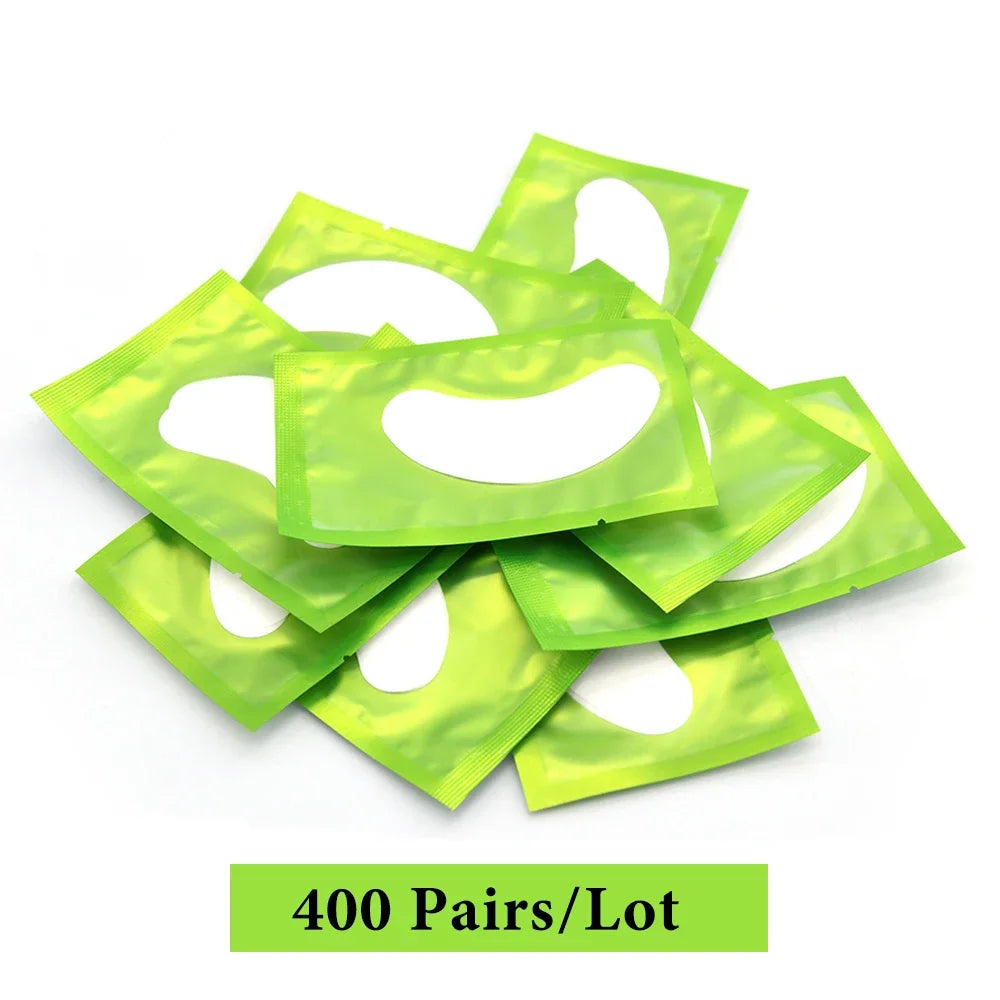 200/300/400 Pairs Hydrogel Eyelash Patches for Extension Lash Lift Makeup Under Gel Eye Patches Pads Eyelash Extension Patch