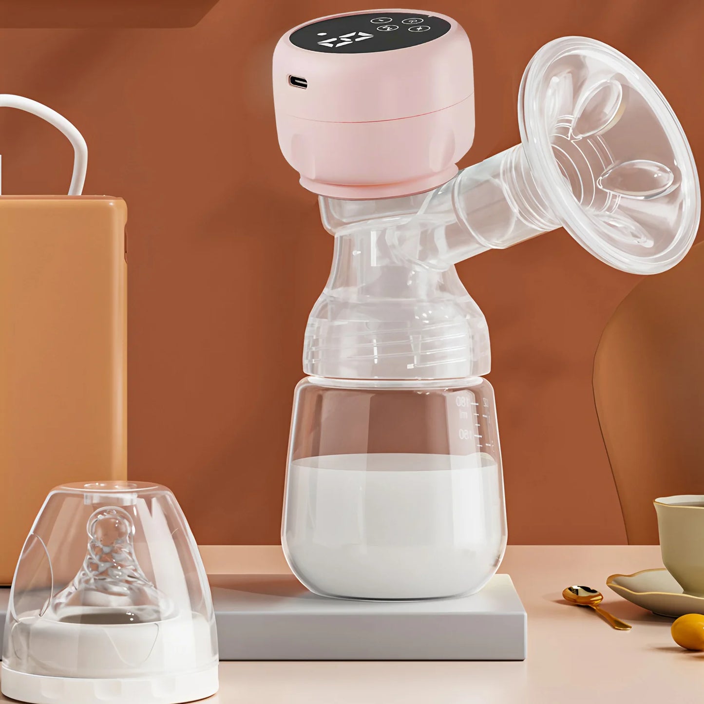 Breast Pump Baby Electric Suction Milk Pump Feeding Breasts Pumps Milk Bottle Sucking Postpartum Supplies Quality Safety