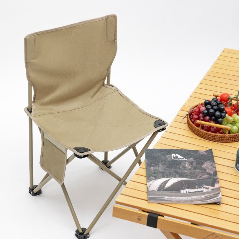 Outdoor Folding Table And Chairseat For Camping Backrests
