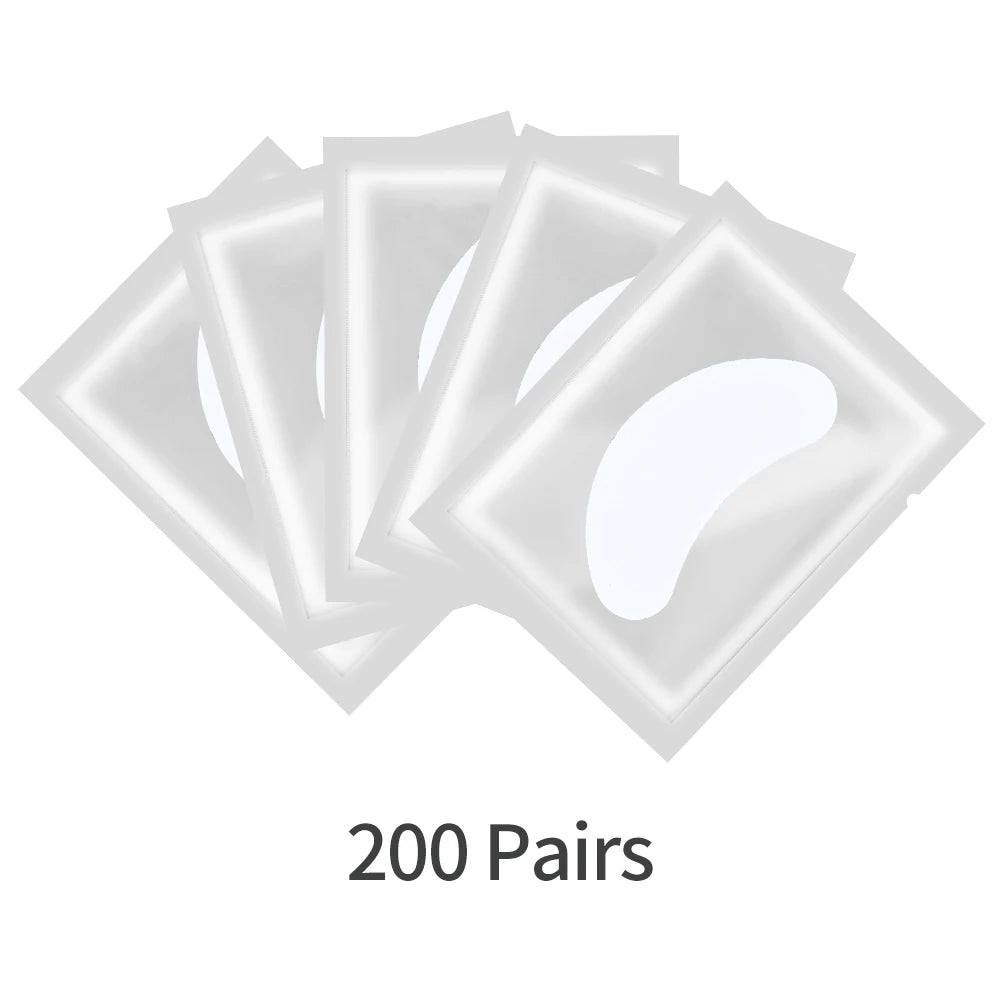 200/300/400 Pairs Hydrogel Eyelash Patches for Extension Lash Lift Makeup Under Gel Eye Patches Pads Eyelash Extension Patch