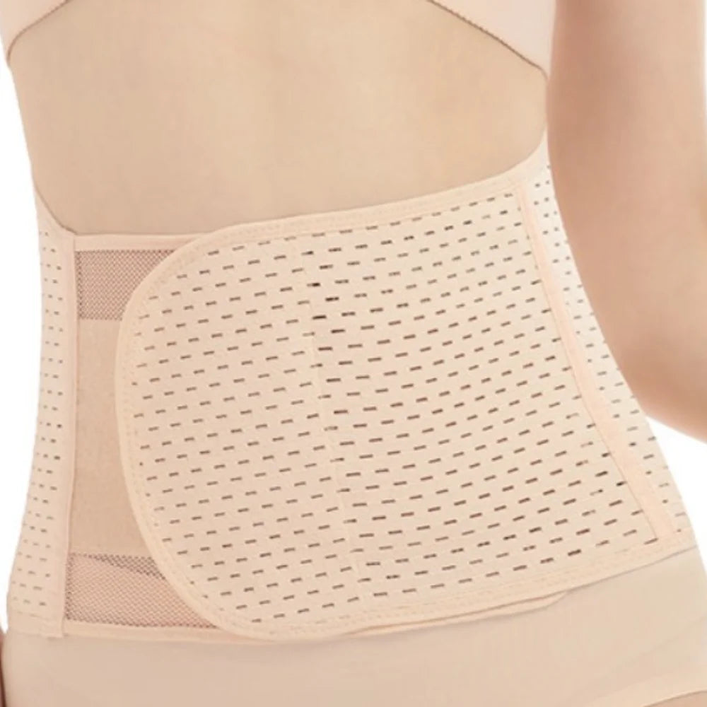 Fashion Thin Postpartum Body Shaper Belt Stickable Seamless Waist Trainer Breathable Belly Contracting Slimming Shapewear Lady