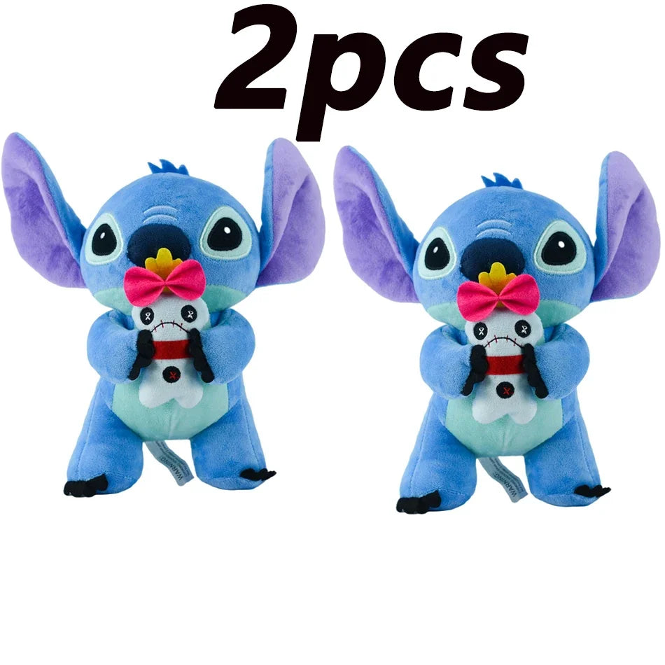 4/8inch Disney toy 12cm 20cm 25cm Stitch Stuffed Plush Models Cartoon Anime Plush Baby Toys Kawaii Kids Birthday Gift