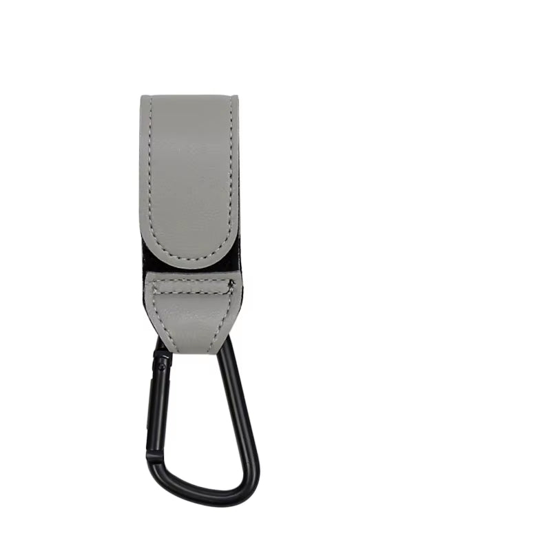 1/2Pcs PU Leather Baby Bag Stroller Hook Pram Rotate 360 Degree Rotatable Cart Organizer Pram Hook Crochet Stroller Accessories