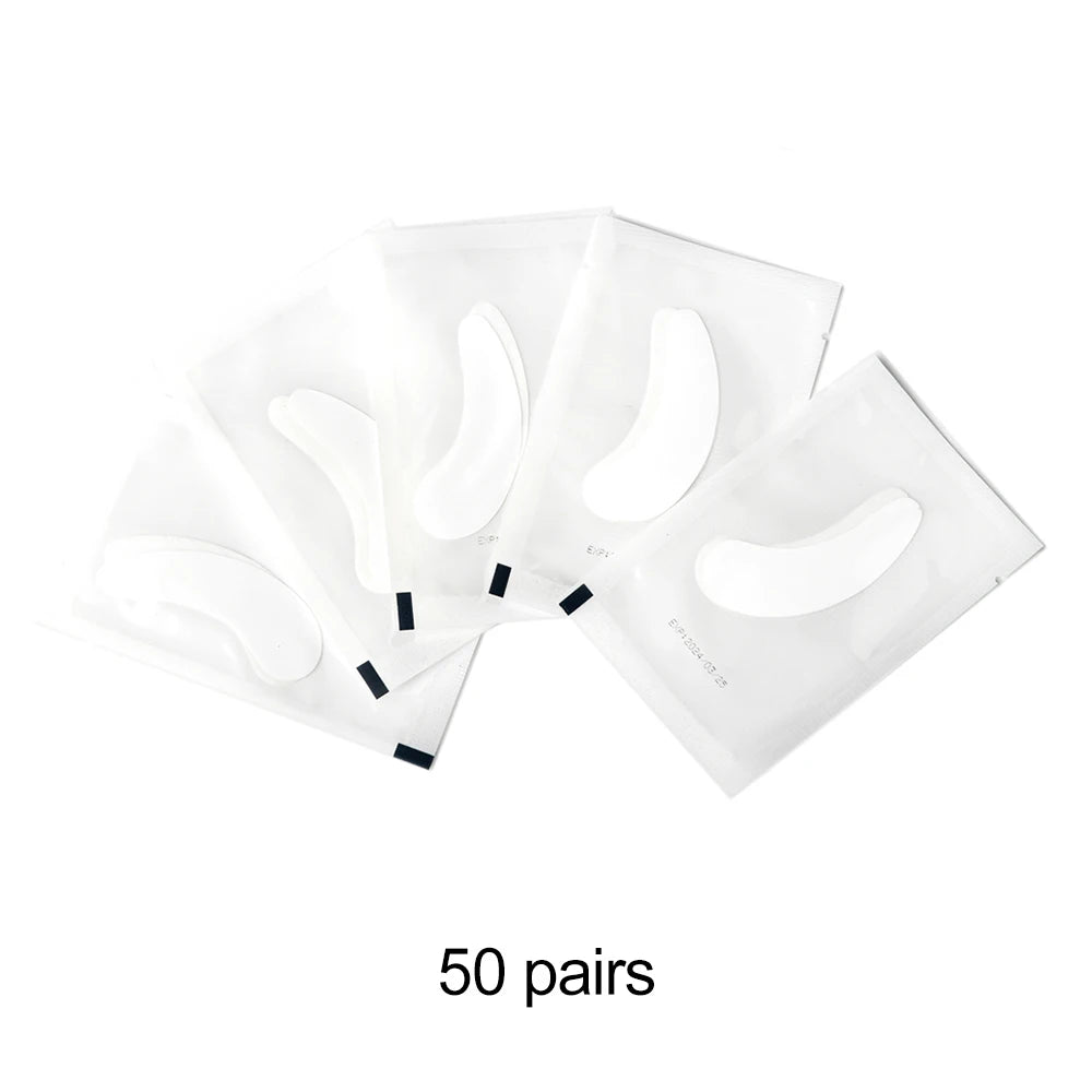 50Pairs/Lots Eye Patches Eyelash Extension Under Eye Pads Makeup Eyelash Patches Tip Stickers Pads For Eyelash Extension Makeup