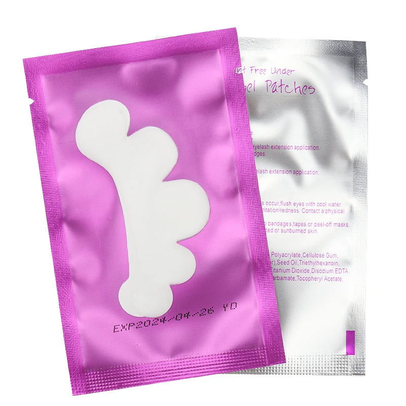 50 Pairs Eyelash Extension Under Eye Pads Grafting Eyelashes Cloud Shape Lash Stickers Hydrogel Patches Makeup Tool Accessory