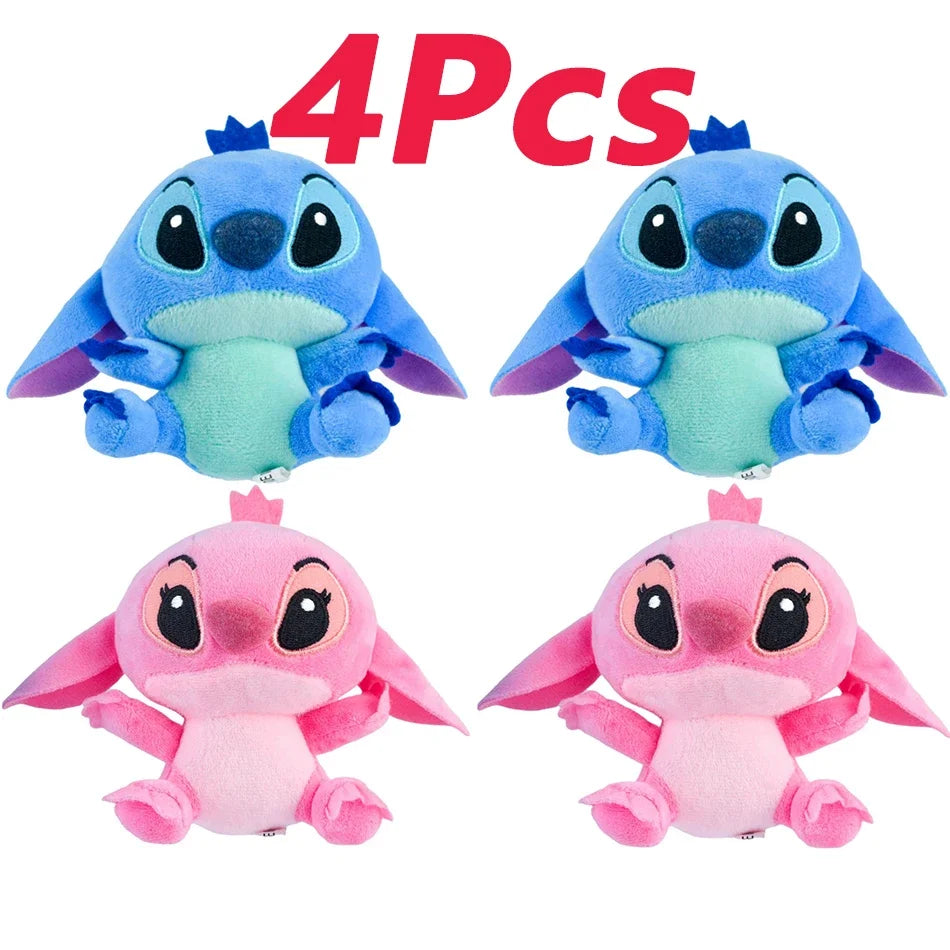 4/8inch Disney toy 12cm 20cm 25cm Stitch Stuffed Plush Models Cartoon Anime Plush Baby Toys Kawaii Kids Birthday Gift