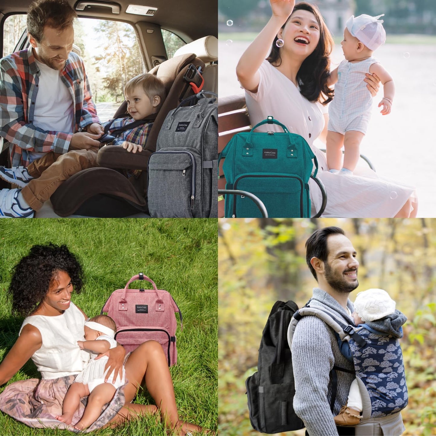 Diaper Bag Backpack | Baby Diaper Bags with Changing Station for Mom | Travel Backpack Waterproof Tote Bag with Various Uses for Maternity Baby Bags Big, Stylish, Unisex | Blue