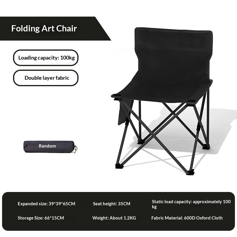 Outdoor Folding Table And Chairseat For Camping Backrests