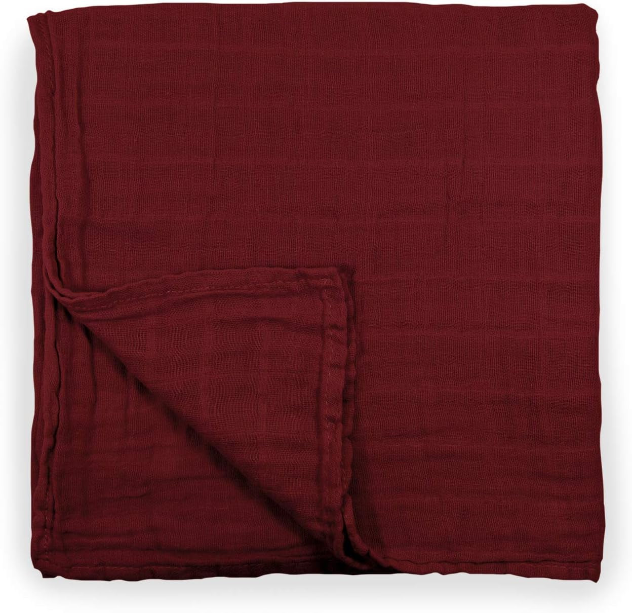 Premium Muslin Cotton Blanket (Burgundy)