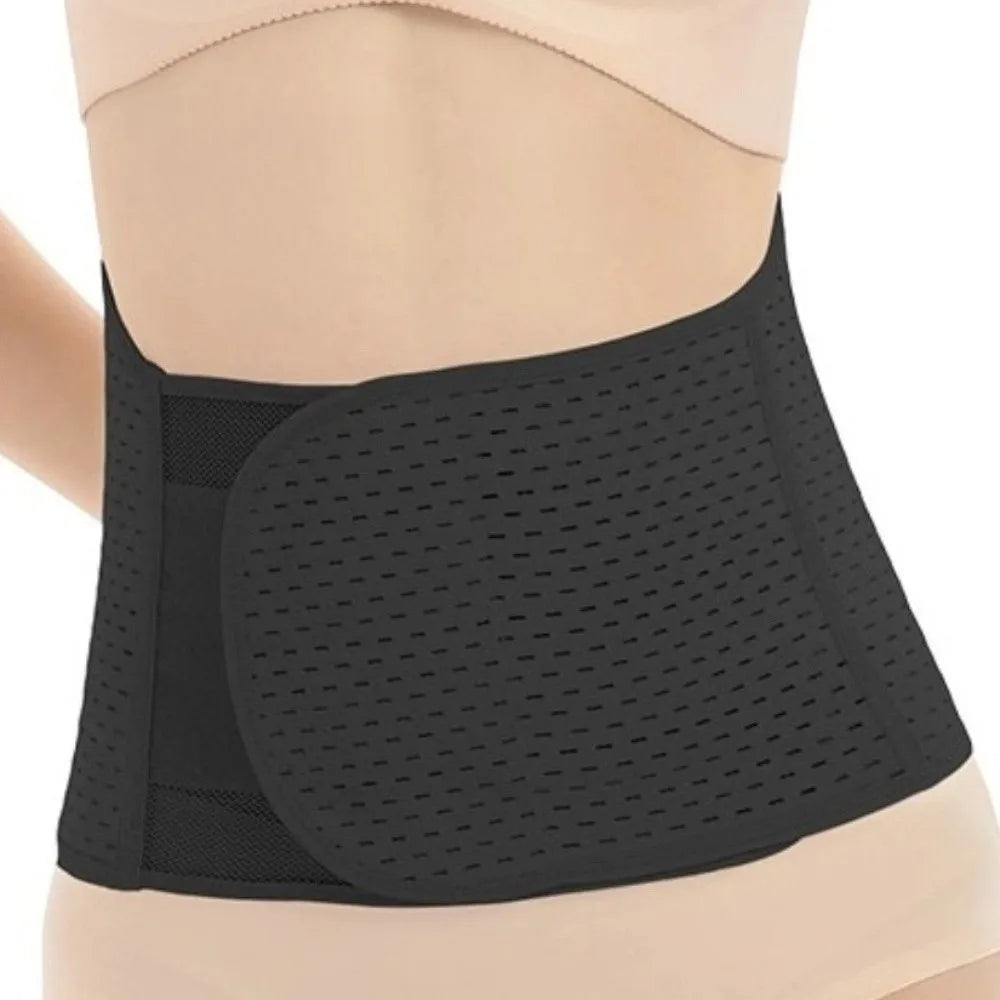 Fashion Thin Postpartum Body Shaper Belt Stickable Seamless Waist Trainer Breathable Belly Contracting Slimming Shapewear Lady