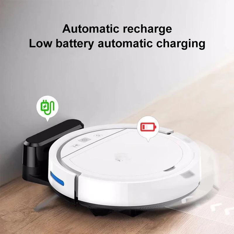 New 5-in-1 Robot Vacuum Cleaner Automatically Rechargeable Powerful suction Sweeping Machine Vacuum Cleaners For Home Office Use
