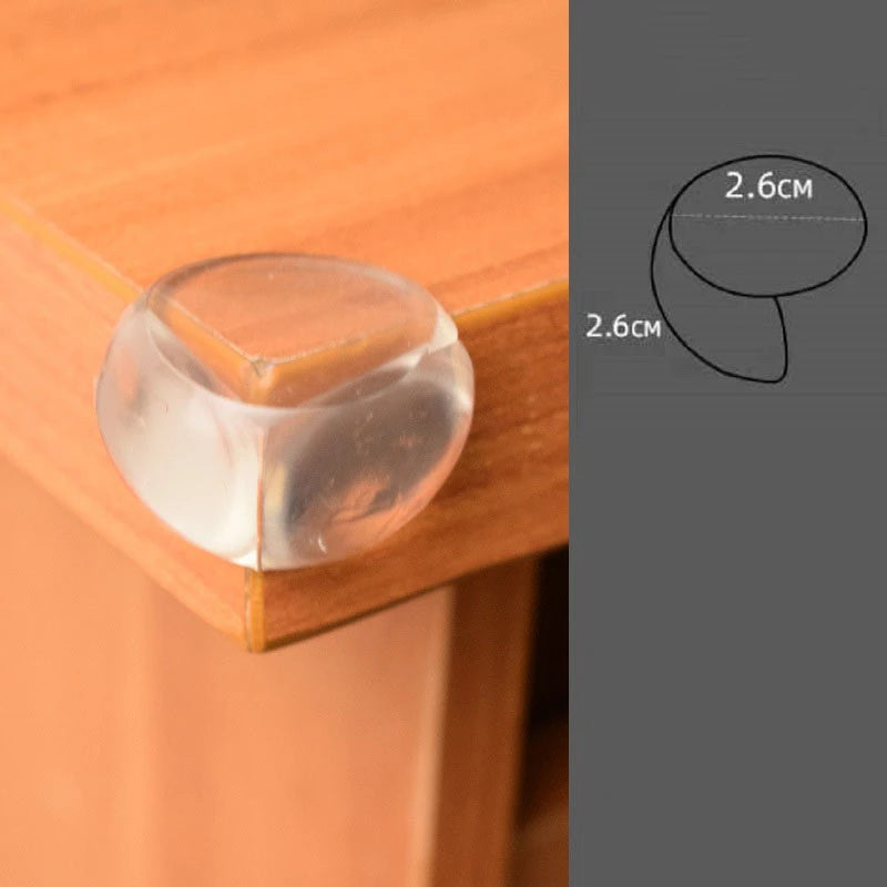 10PCS Transparent Anti Collision Angle PVC Pad Child Safety Corner Guard Baby Collision Proof Protector Table Corner