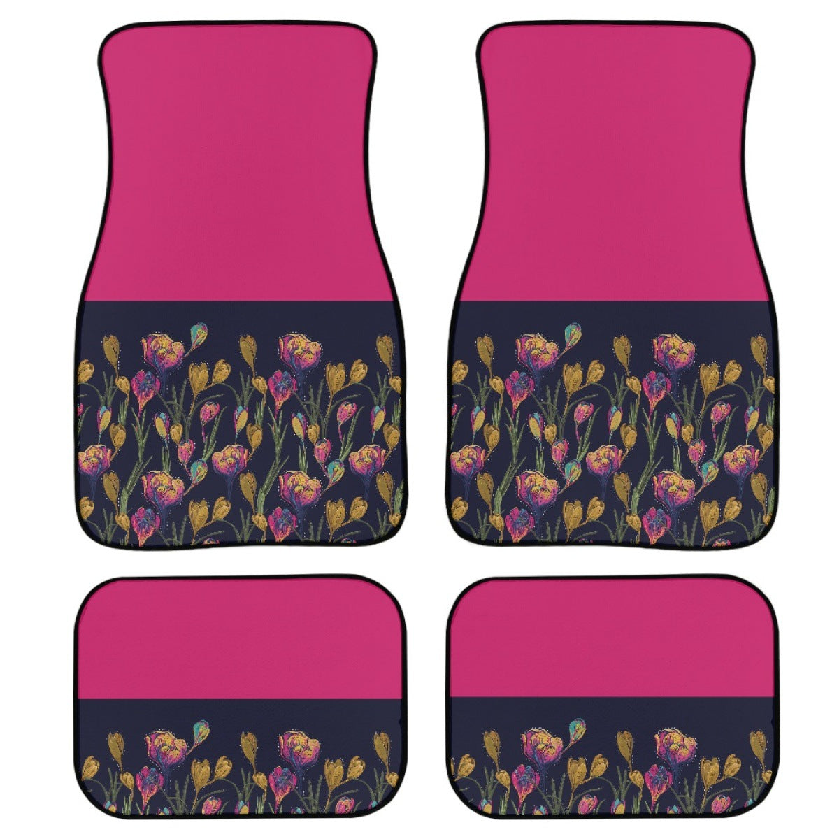 Printed Rubber Car Foot Mat Suit