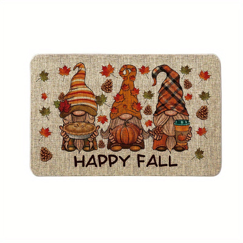 Autumn Pumpkin Floor Mat Entrance Stain Resistant Foot Mat