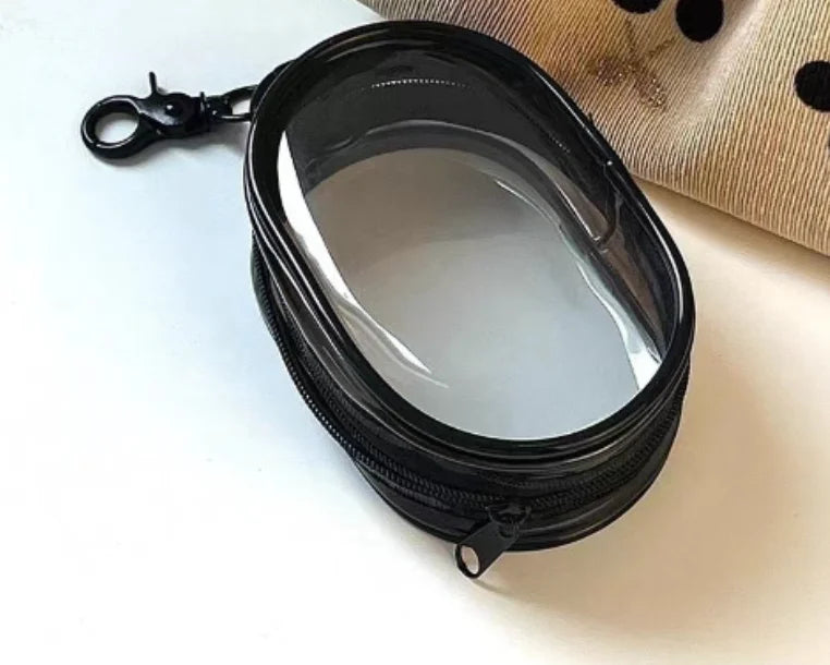 Stylish Transparent Cable Storage Box - Chic Wire Organizer for Data Cables, Chargers & Headphones Commute & Travel Essential