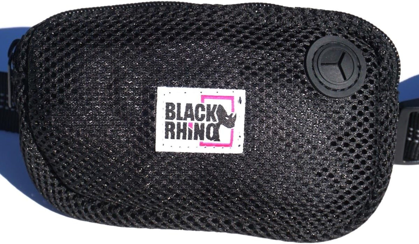 - Premium Hands Free Dog Leash for Running Walking Jogging & Hiking - Adjustable Length Dual Handle Bungee Leash Medium – Large Dog Neoprene Padded Handles - Free Running Pouch Pink/Bla