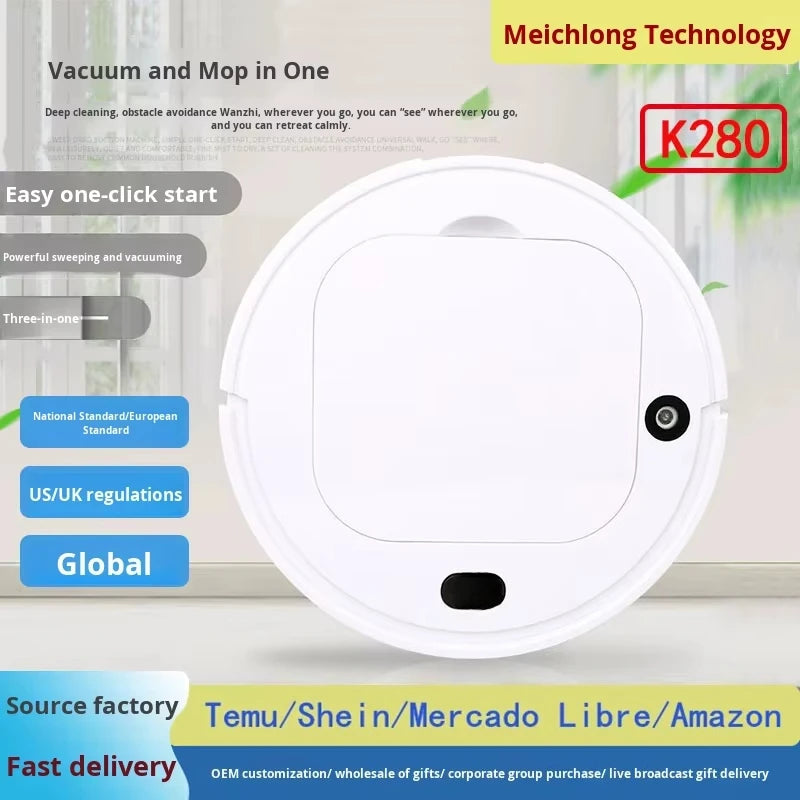 Cross-Border Home Use Wireless Automatic Smart Sweeping Robot Five-In-One Vacuum Cleaner Vacuuming Humidifying Features