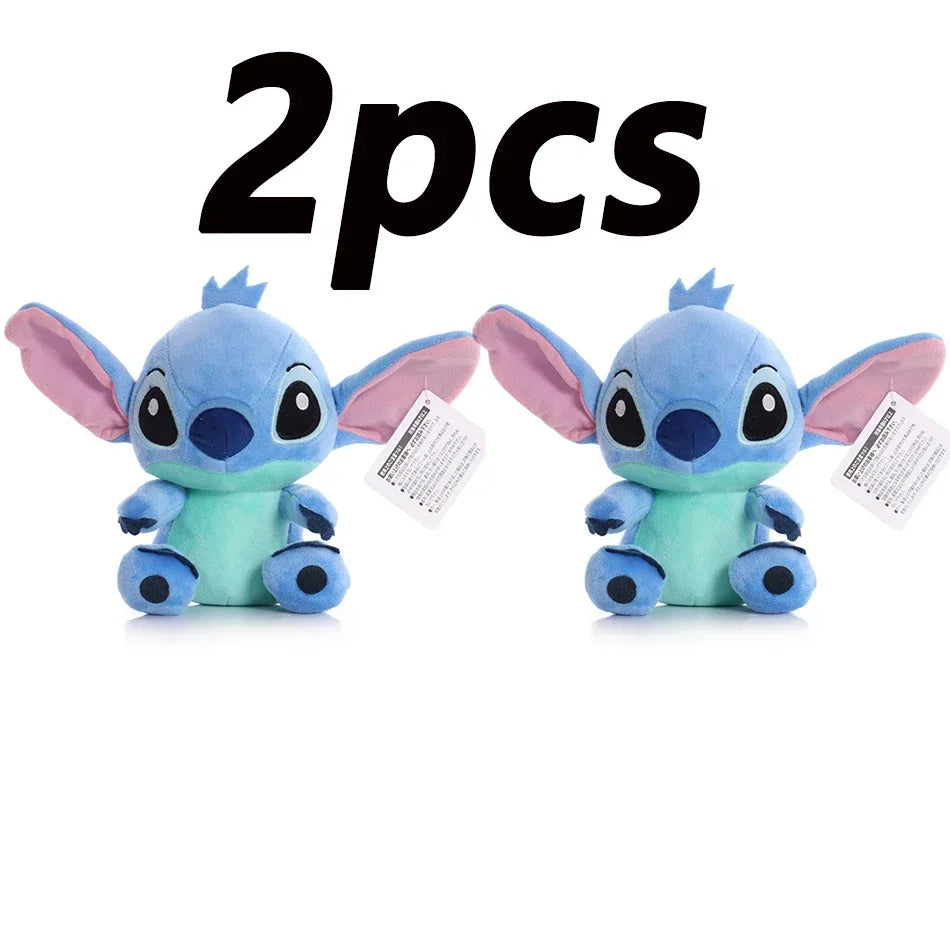 4/8inch Disney toy 12cm 20cm 25cm Stitch Stuffed Plush Models Cartoon Anime Plush Baby Toys Kawaii Kids Birthday Gift