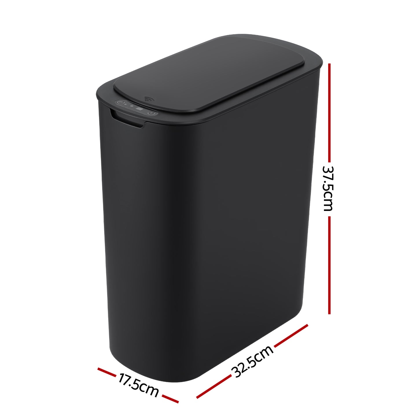 Devanti Automatic Trash Bin with Lid 25L Motion Sensor Kitchen Bin Touchless Garbage Can Plastic Slim Rubbish Bin with Liner Holder for Kitchen,...