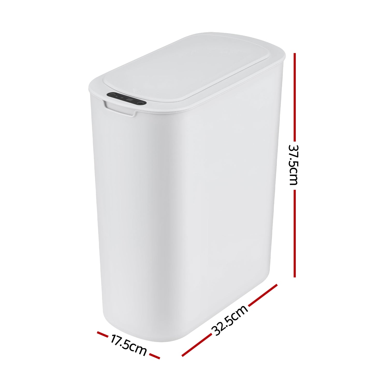 Devanti Automatic Trash Bin with Lid 25L Motion Sensor Kitchen Bin Touchless Garbage Can Plastic Slim Rubbish Bin with Liner Holder for Kitchen,...