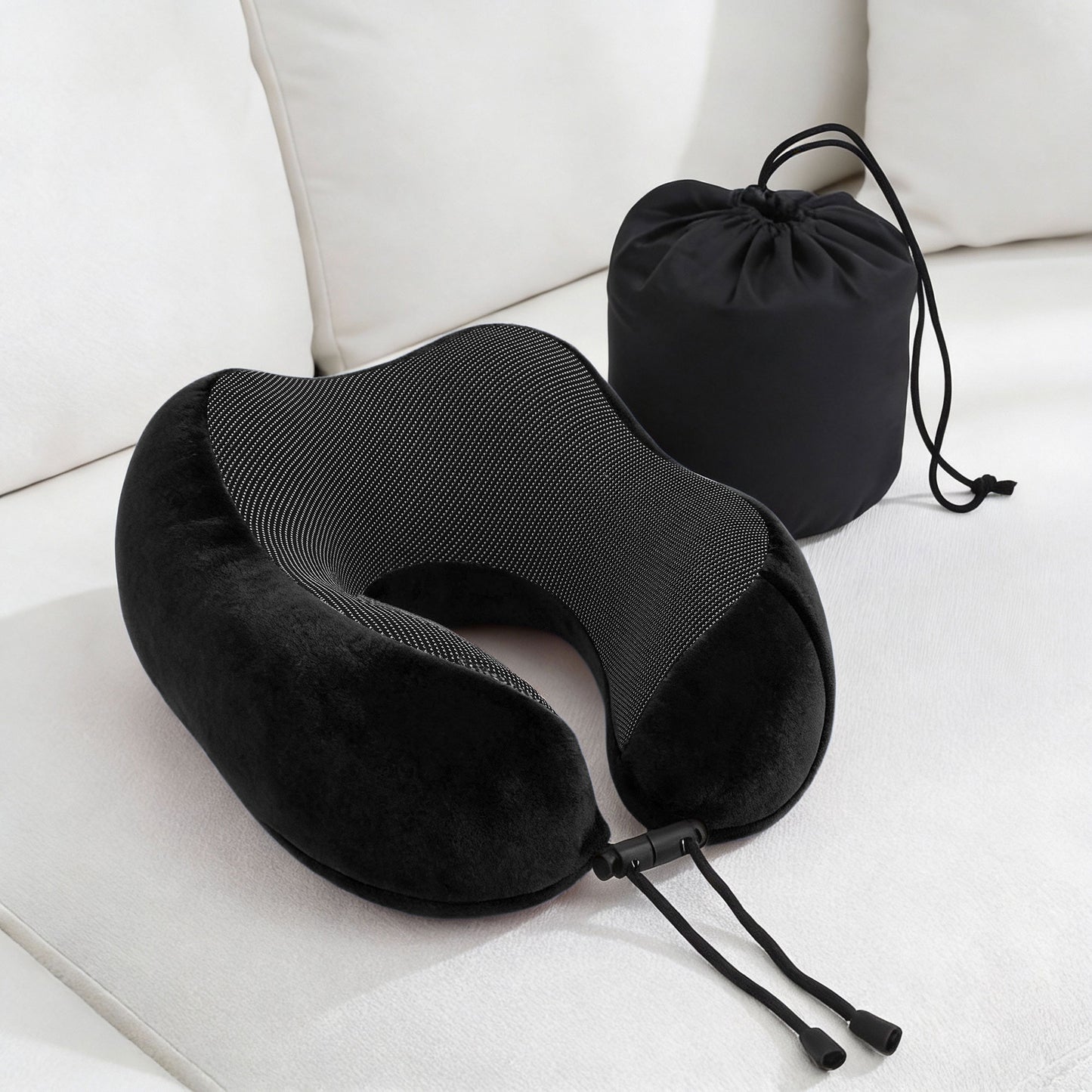 Wanderlite Travel Pillow for Airplanes Memory Foam Neck Pillows for Traveling, Soft & Washable Cover with Storage Bag, Portable Plane Accessories...