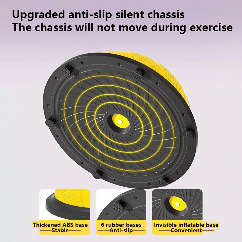 Hemisphere Trainer – Portable Inflatable Balance Trainer, specifically designed for core training, yoga, rehabilitation, and Pilates, equipped with...