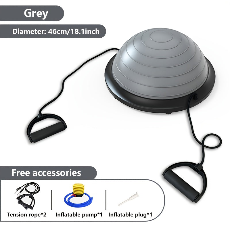 Hemisphere Trainer – Portable Inflatable Balance Trainer, specifically designed for core training, yoga, rehabilitation, and Pilates, equipped with...