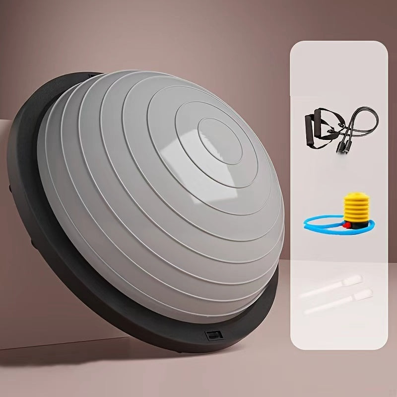 Hemisphere Trainer – Portable Inflatable Balance Trainer, specifically designed for core training, yoga, rehabilitation, and Pilates, equipped with...