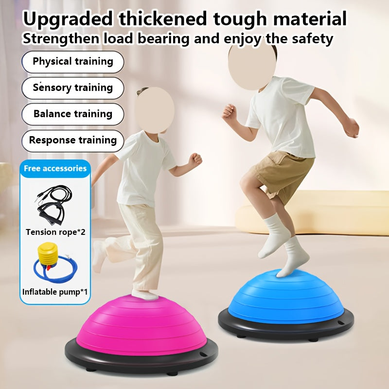 Hemisphere Trainer – Portable Inflatable Balance Trainer, specifically designed for core training, yoga, rehabilitation, and Pilates, equipped with...